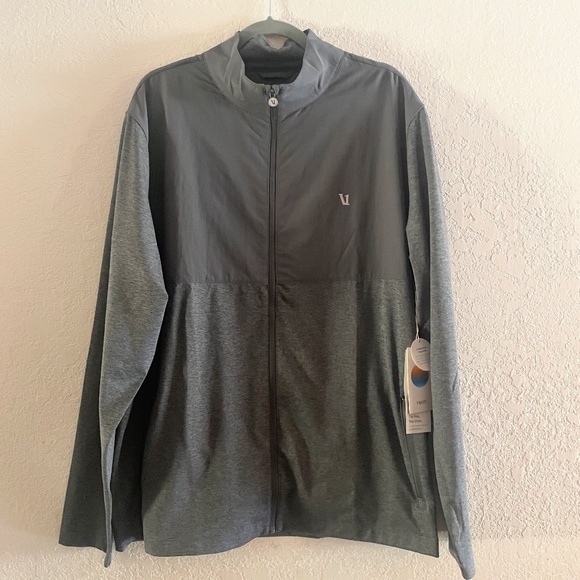NWT  VUORI Mens Sunday Elements Track Jacket Grey SZ XXL - Picture 3 of 6